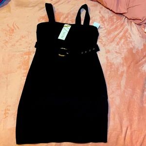 Belted bandage dress